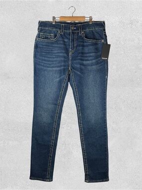 Men’s True Religion Rocco Relaxed Skinny Jeans NWT Size 34x32